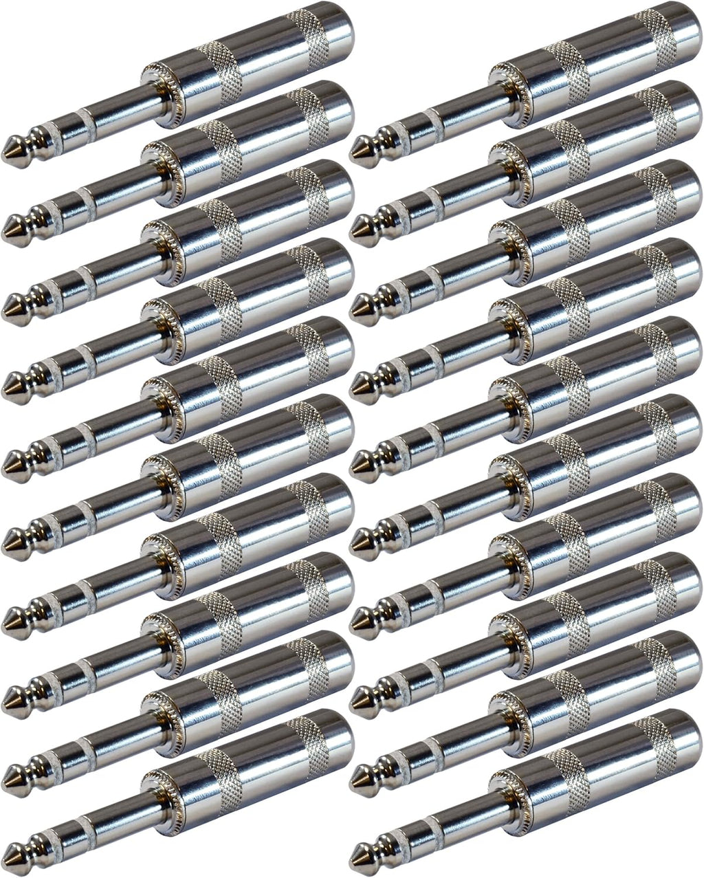 1/4 Inch TRS Male Stereo Phone Plug 20 Pack T5781