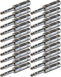 1/4 Inch TRS Male Stereo Phone Plug 20 Pack T5781