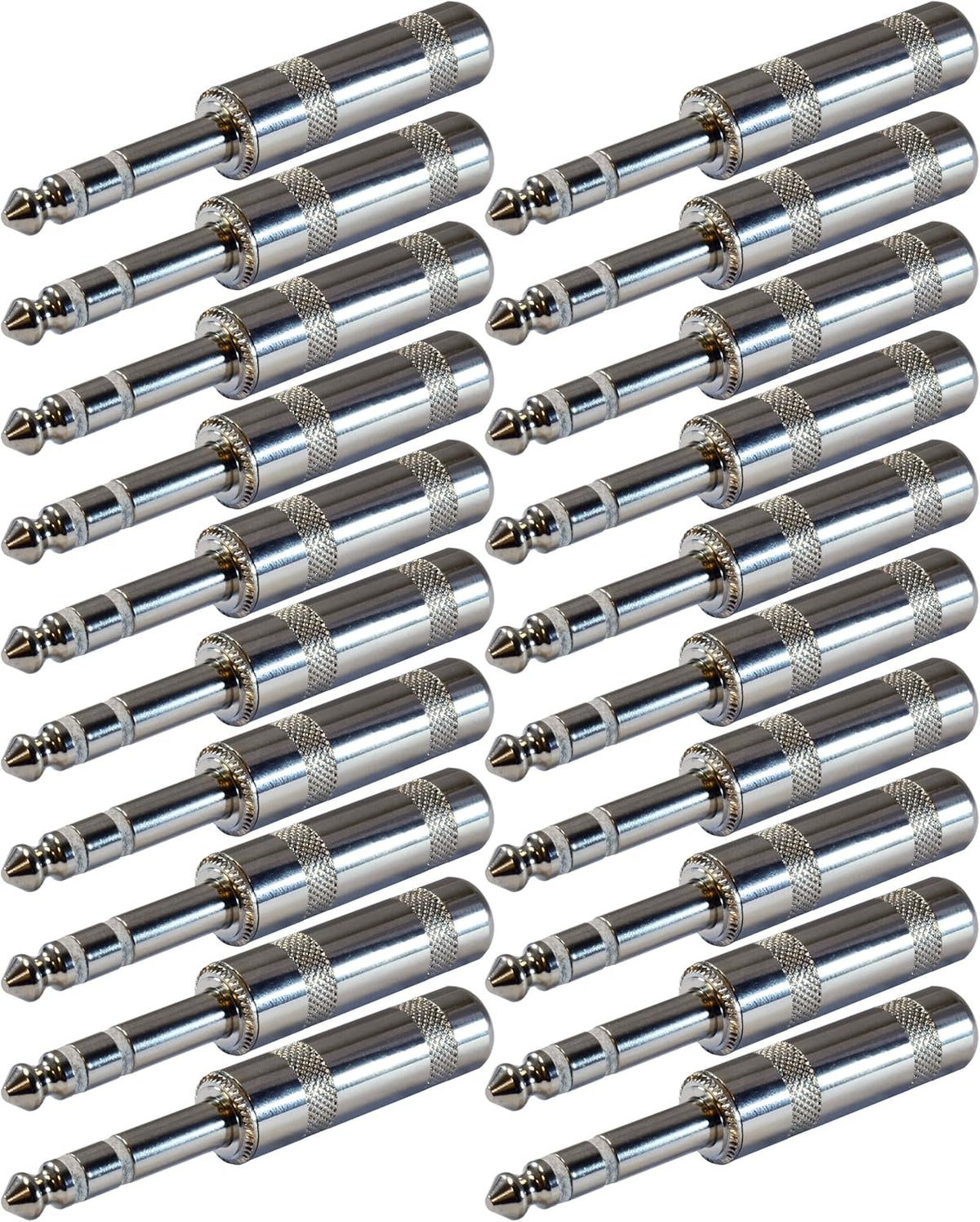 1/4 Inch TRS Male Stereo Phone Plug 20 Pack T5781