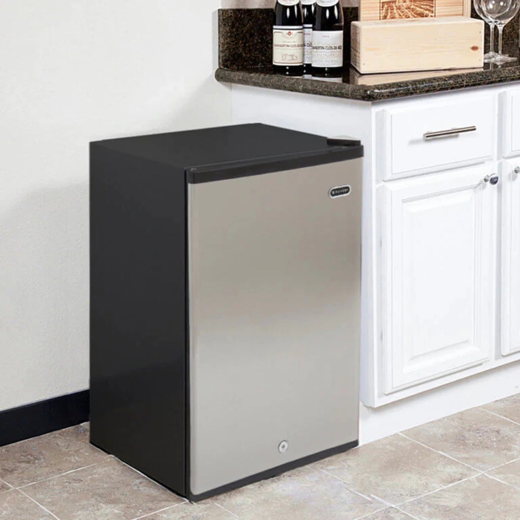 3.0 cu. ft. Black Upright Freezer with Lock K189