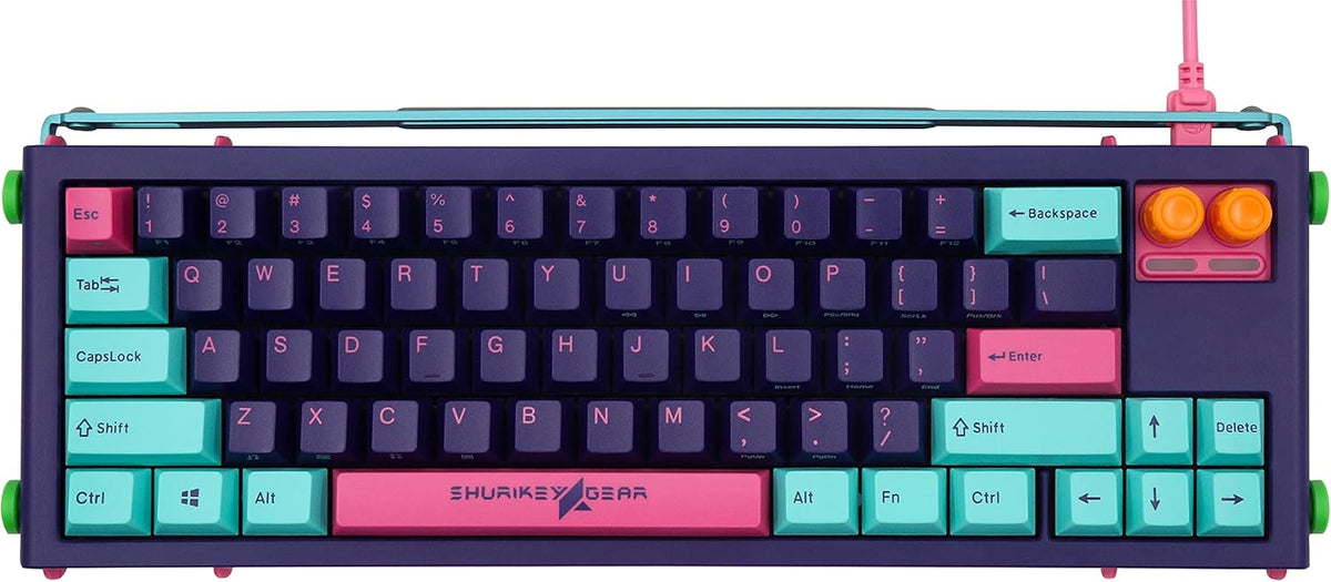 White LED Backlit Wireless Wired Mechanical Gaming Keyboard I480