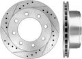 330mm Drilled & Slotted 8 Lug Rotors V864