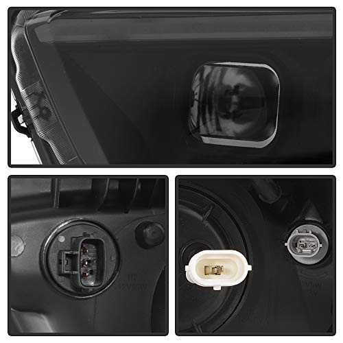 Black Smoked LED Sequential Headlamps Q454539