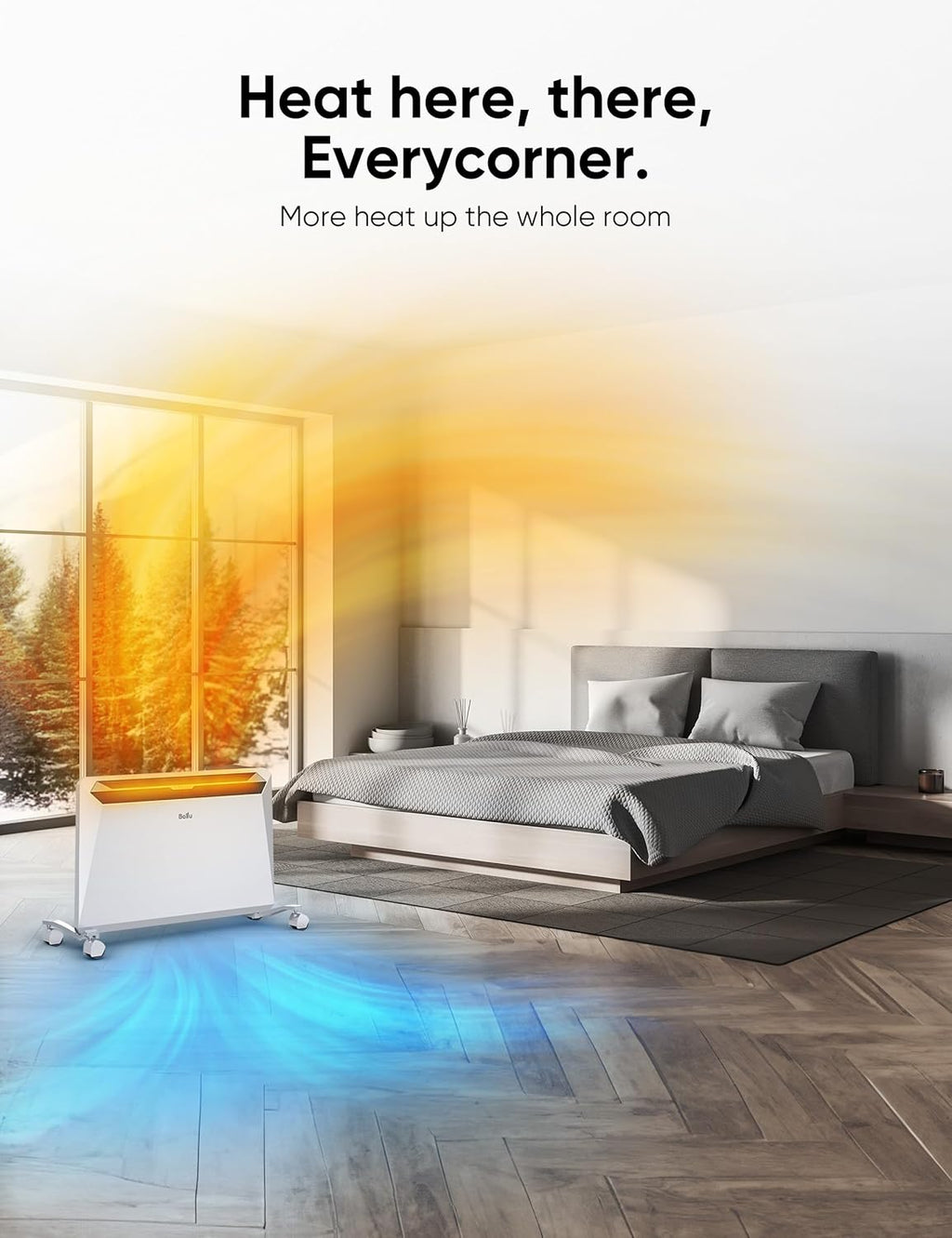 1500W Convection Space Heater with Remote and Timer H972281