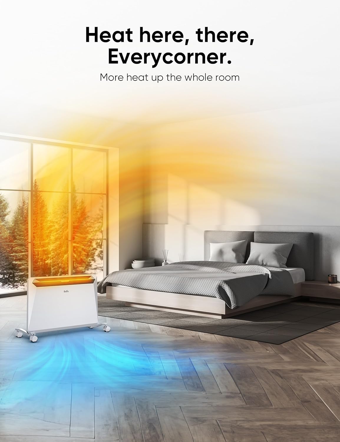 1500W Convection Space Heater with Remote and Timer H972281