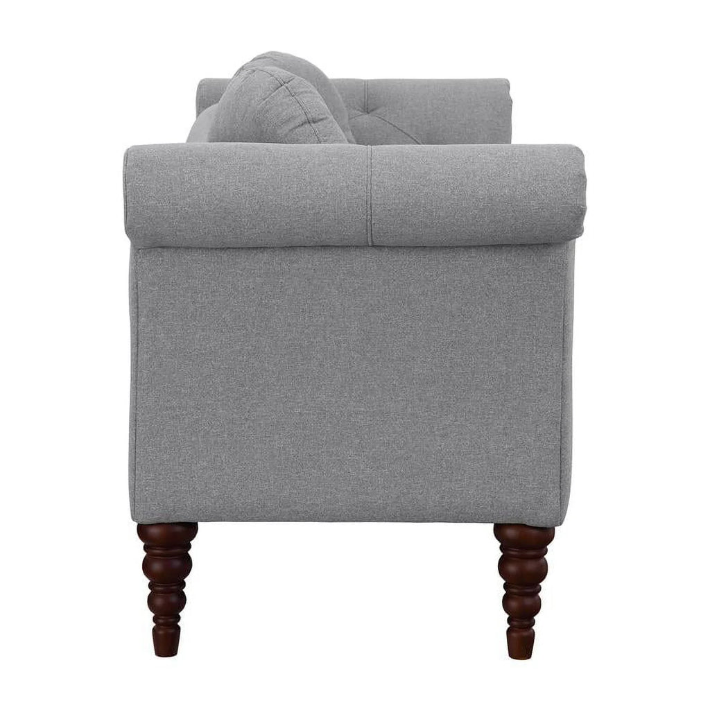 75" Traditional Fabric Settee with 2 Pillows M59077