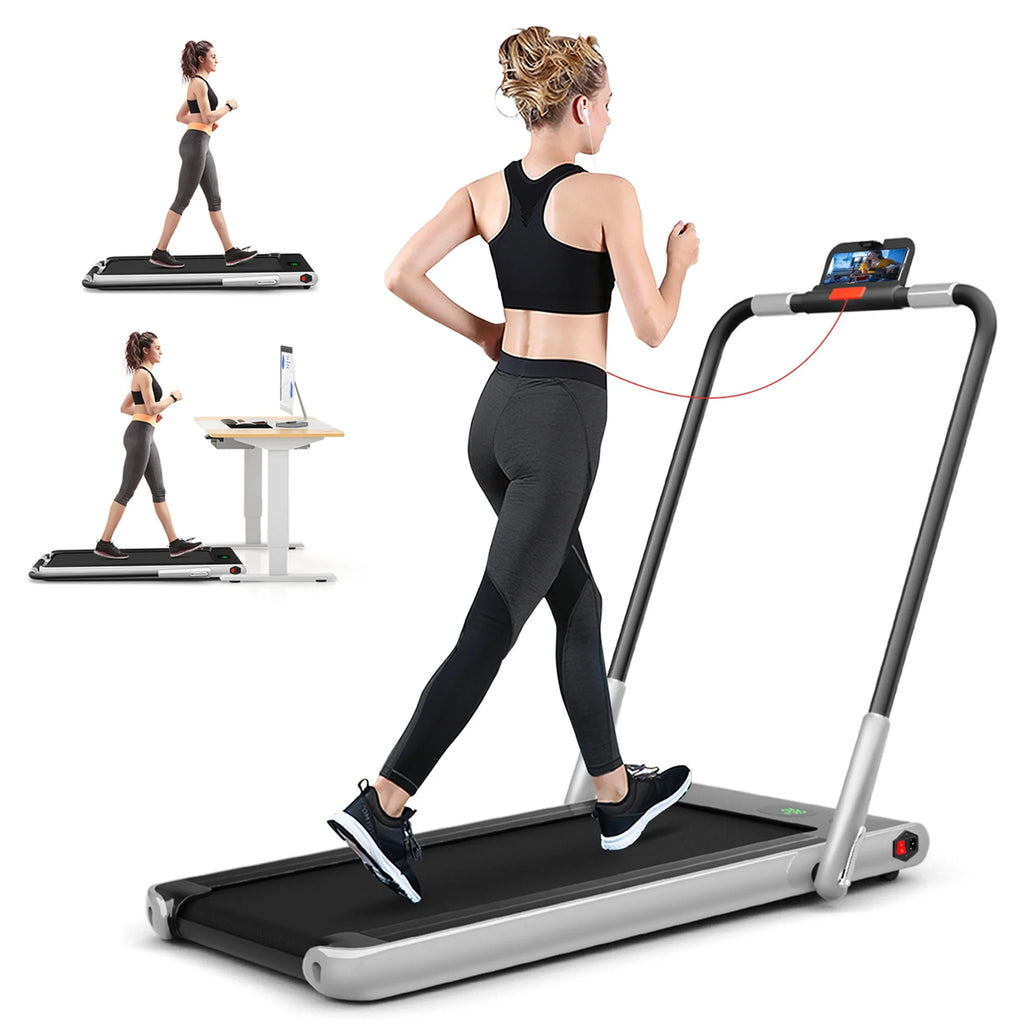 2.25HP 2-in-1 Folding Under Desk Treadmill A3543