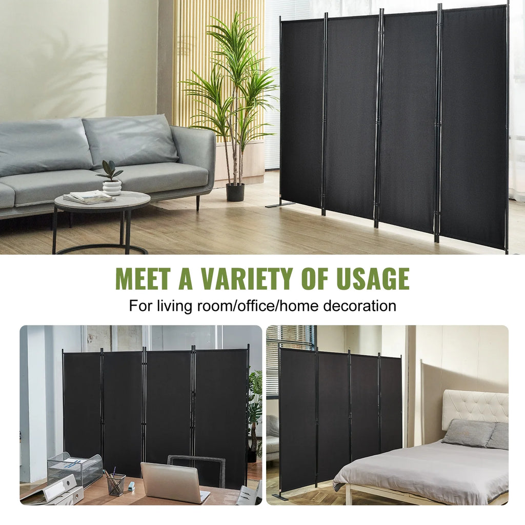 4-Panel Folding Privacy Screen Room Divider D73778