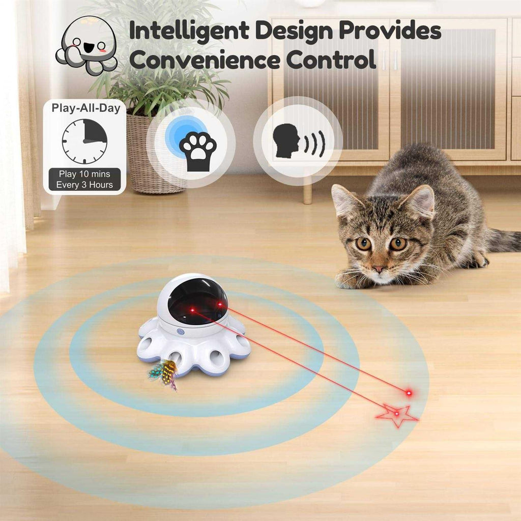 2-in-1 Interactive Cat Laser Toy Y274