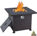 Propane Fire Pit Table 44in 50000BTU Brown D80936