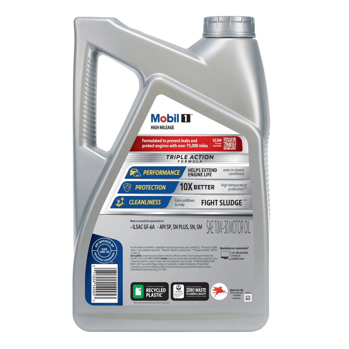 High Mileage Full Synthetic 10W-30 Motor Oil 5 Quart M88383