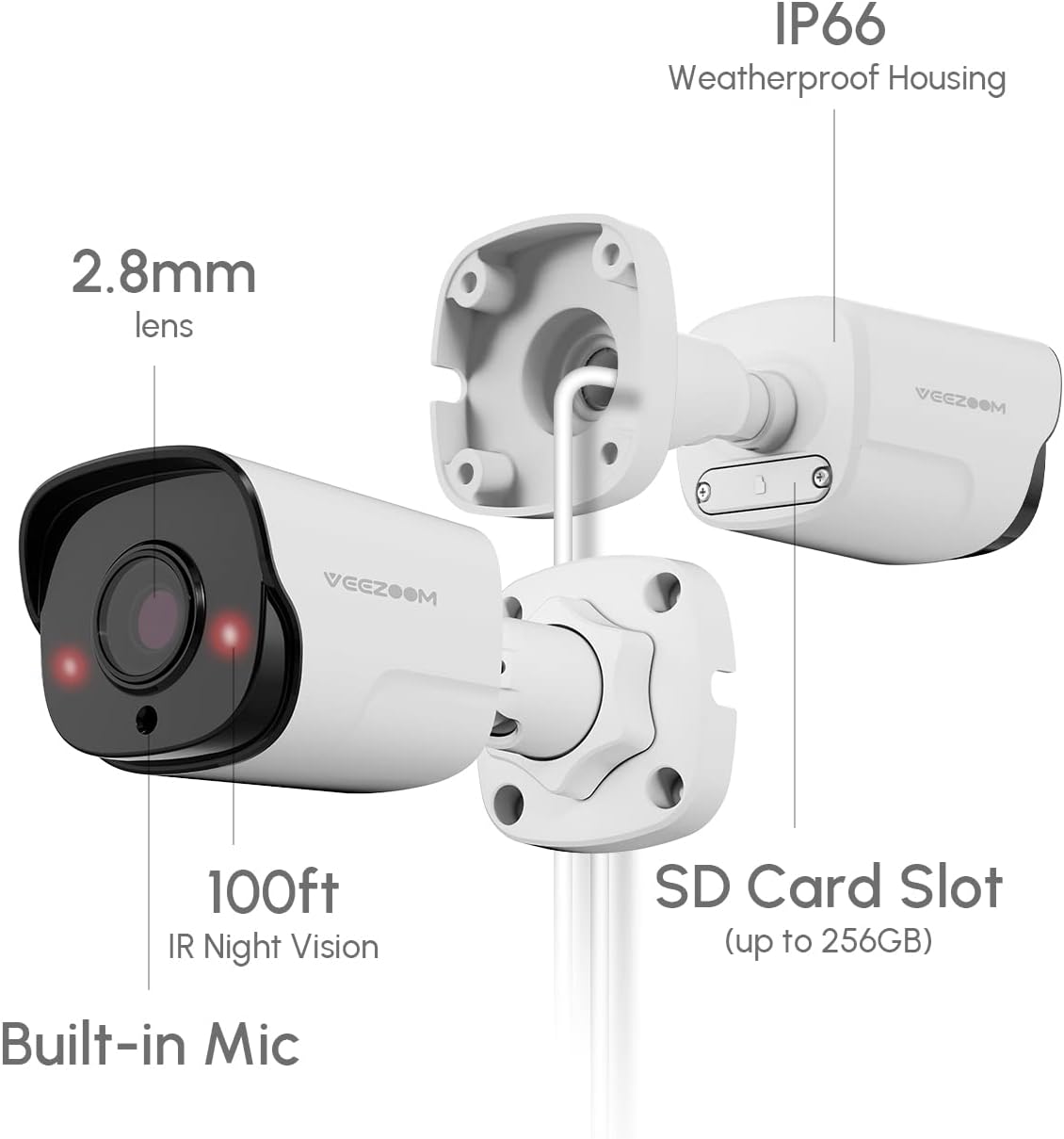 5MP PoE IP Security Camera with 100ft IR Night Vision L17139