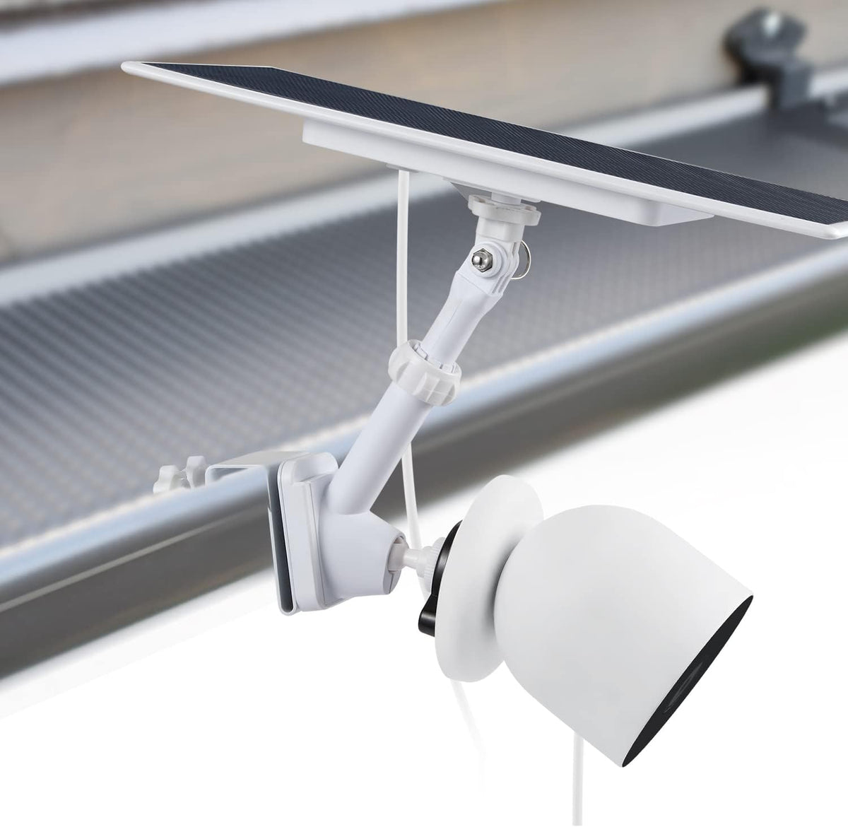 2-in-1 Gutter Mount for Google Nest Cam and Compatible Solar Panel J58859