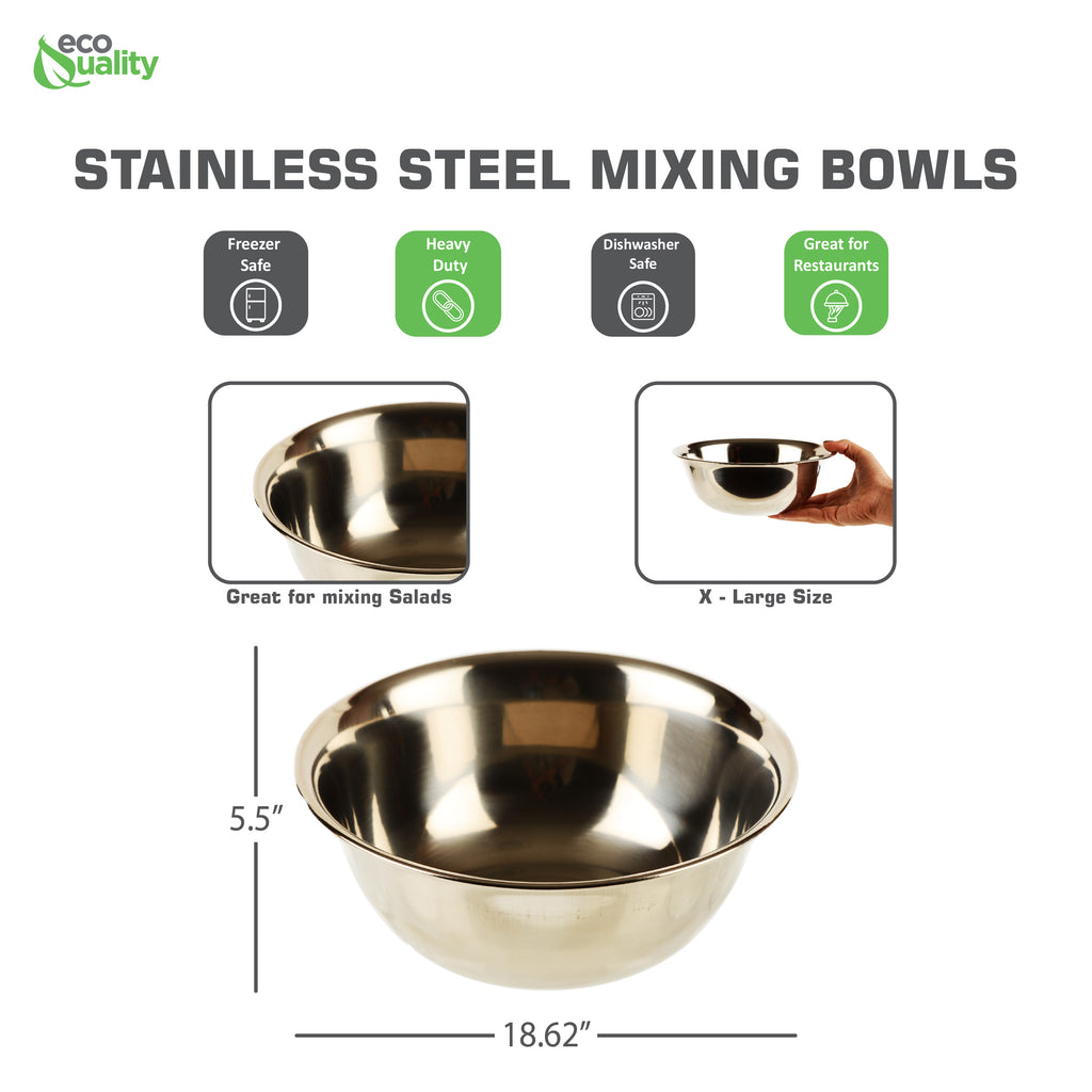 20 Quart Stainless Steel Mixing Bowl H494