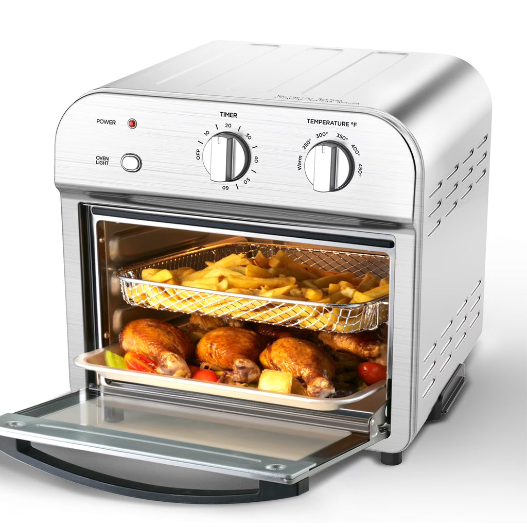 1500W Stainless Steel Air Fryer Toaster Oven A204