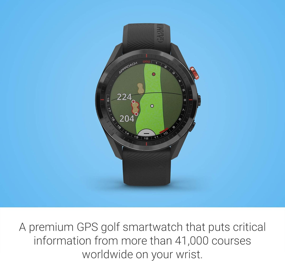 Black Golf GPS Watch T852560
