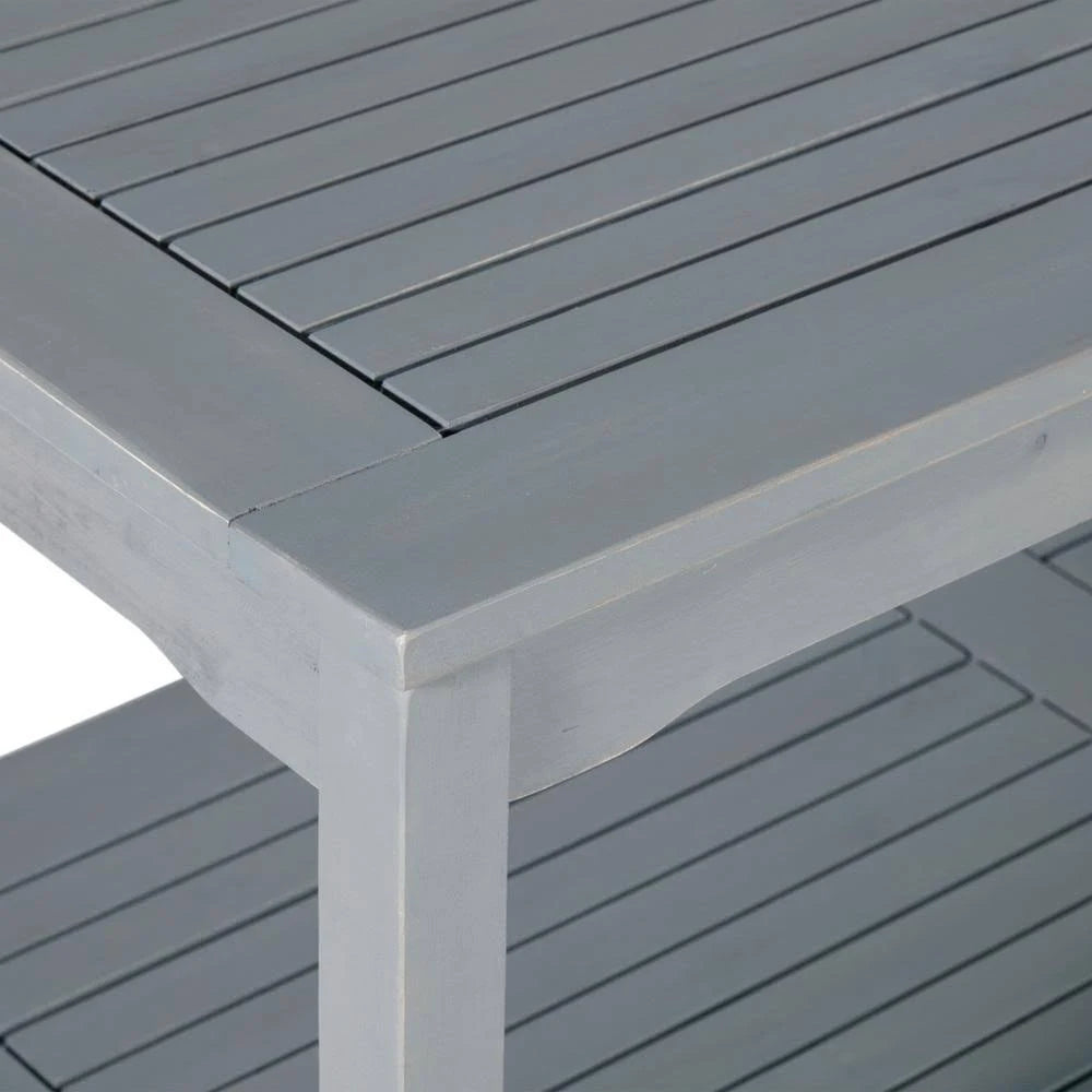 Grey Wash Acacia Wood Outdoor Coffee Table Q510401