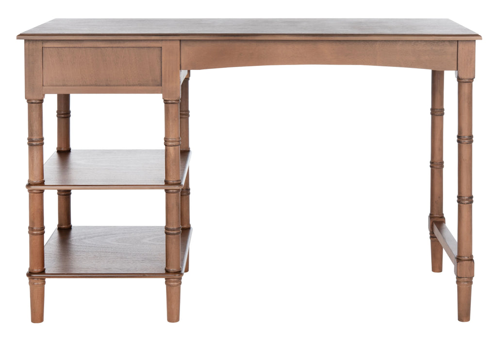 Brown Wood 1-Drawer Writing Desk D515