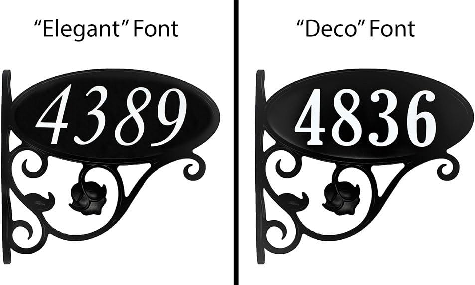 Handcrafted Double Sided Reflective Mailbox Address Sign H6548