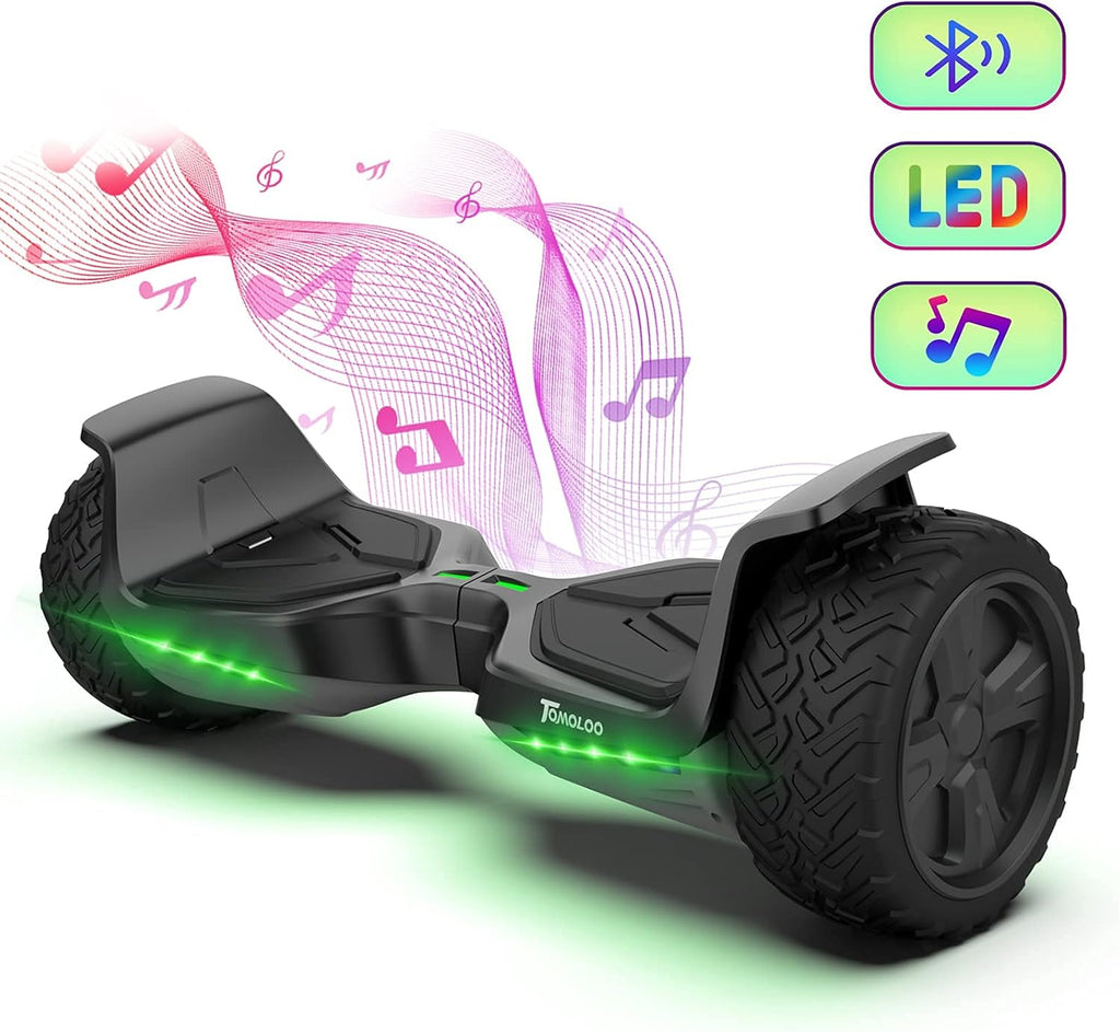 Offroad All Terrain 8.5 Two-Wheel Self Balancing Hoverboard with Bluetooth Speakers and Lights Z428727