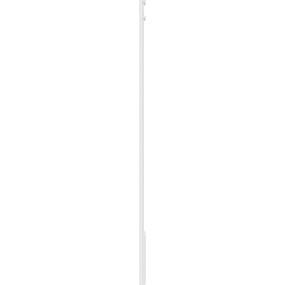 Two Equal Flat Panel PVC Pilaster with Standard Capital & Base (Pair) T6985