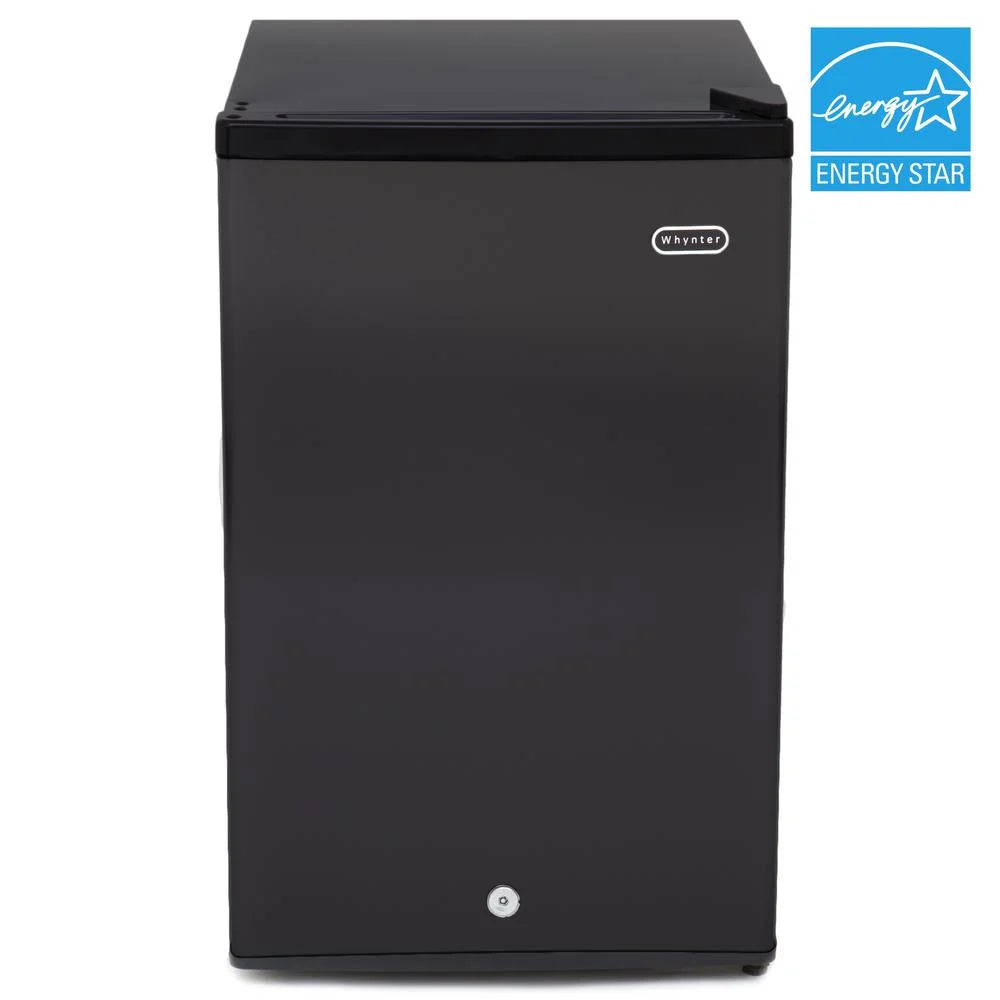 3.0 cu. ft. Black Upright Freezer with Lock K189