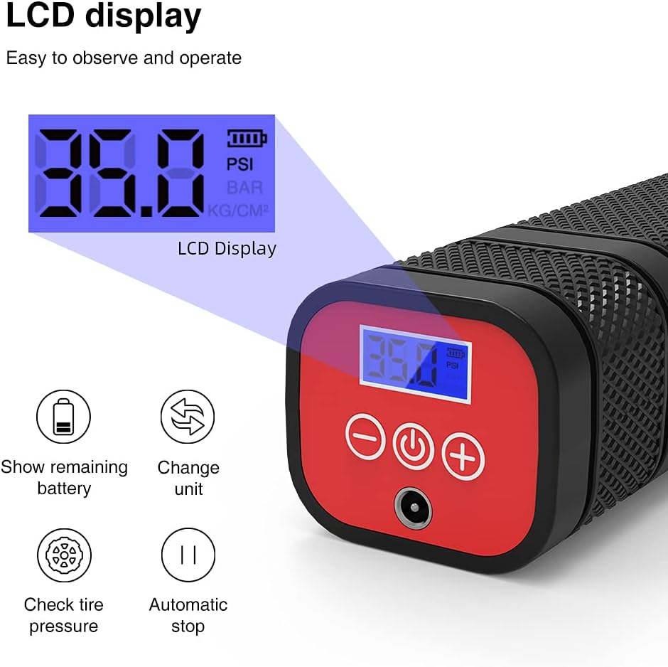 Portable Air Compressor 12V DC 120 PSI Digital Pressure Gauge L237