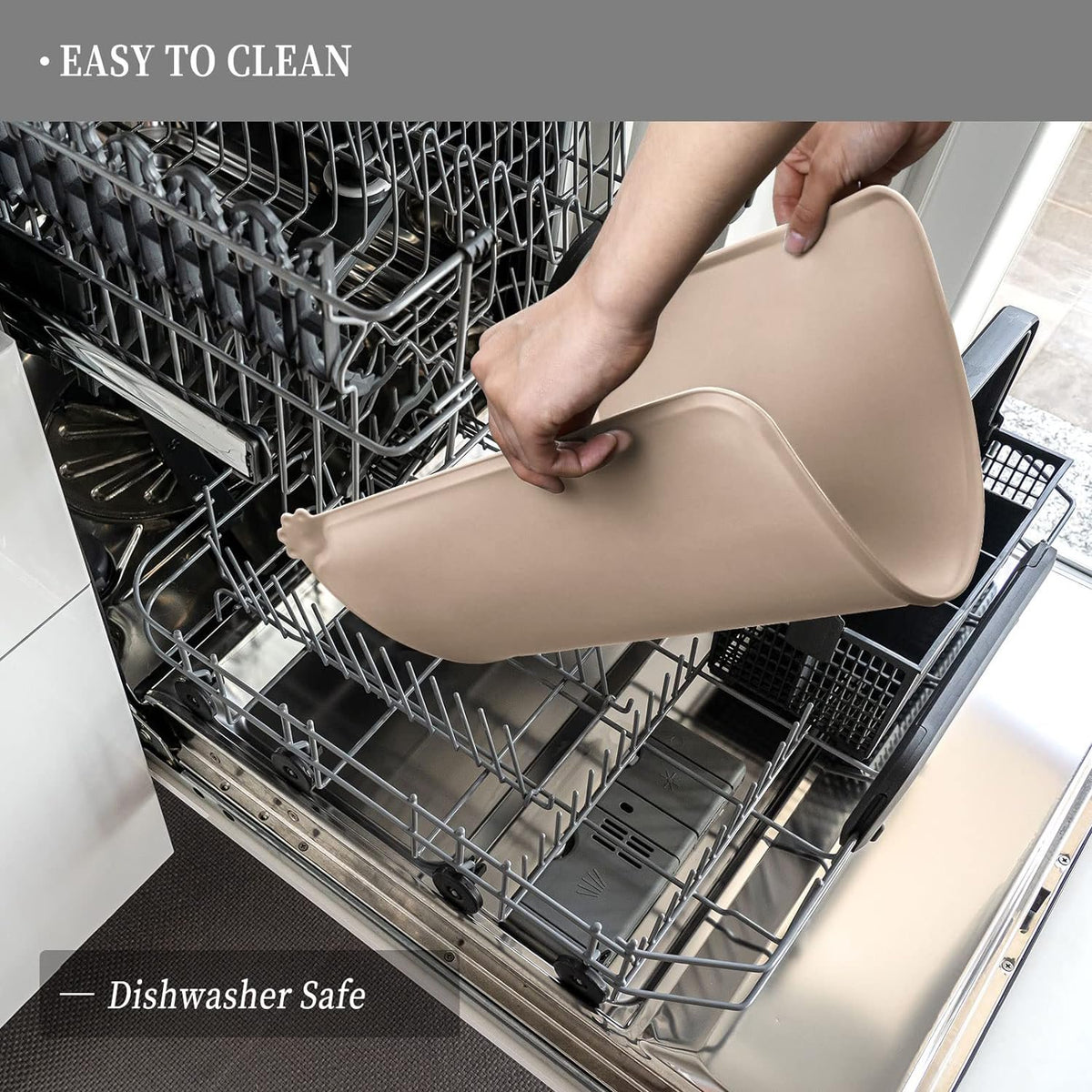 Waterproof Pet Feeding Mat with High Raised Edges M839