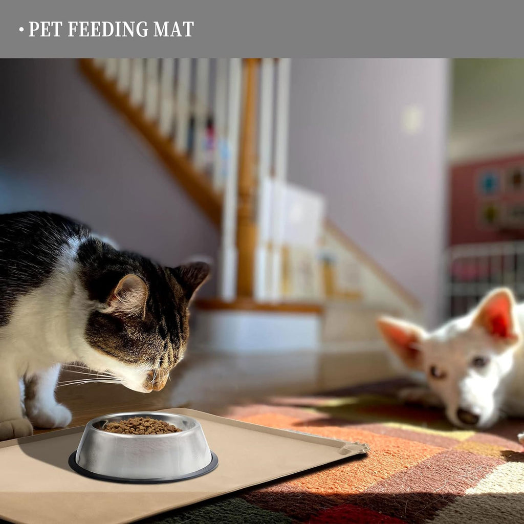 Waterproof Pet Feeding Mat with High Raised Edges M839