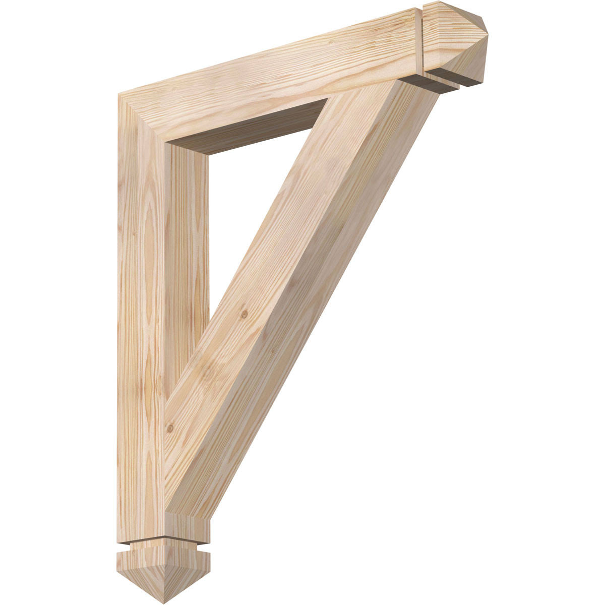 Traditional Arts & Crafts Smooth Bracket, Douglas Fir B743578