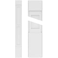 Two Equal Flat Panel PVC Pilaster with Standard Capital & Base (Pair) T6985