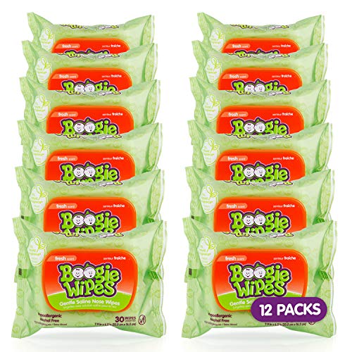 Saline Nose Wipes for Baby & Kids Unscented 30 Count Pack of 3 F26194