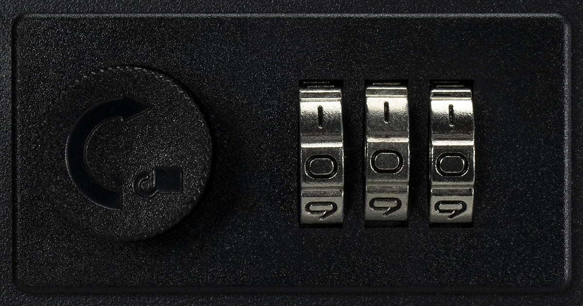 Combination Lock Key Cabinet Lock Box Black Y2405