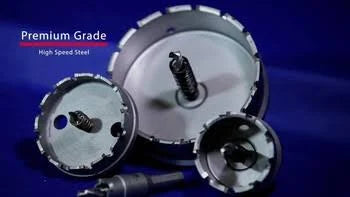 Carbide Tipped Hole Cutter, 3-11/16x22, 1x22 Depth of Cut M701