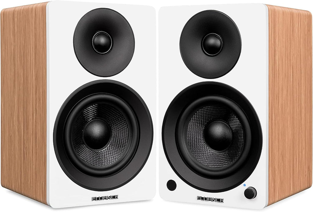 Powered 2-Way 2.0 Stereo Bookshelf Speakers with 5 Drivers, 90W Amplifier G7327
