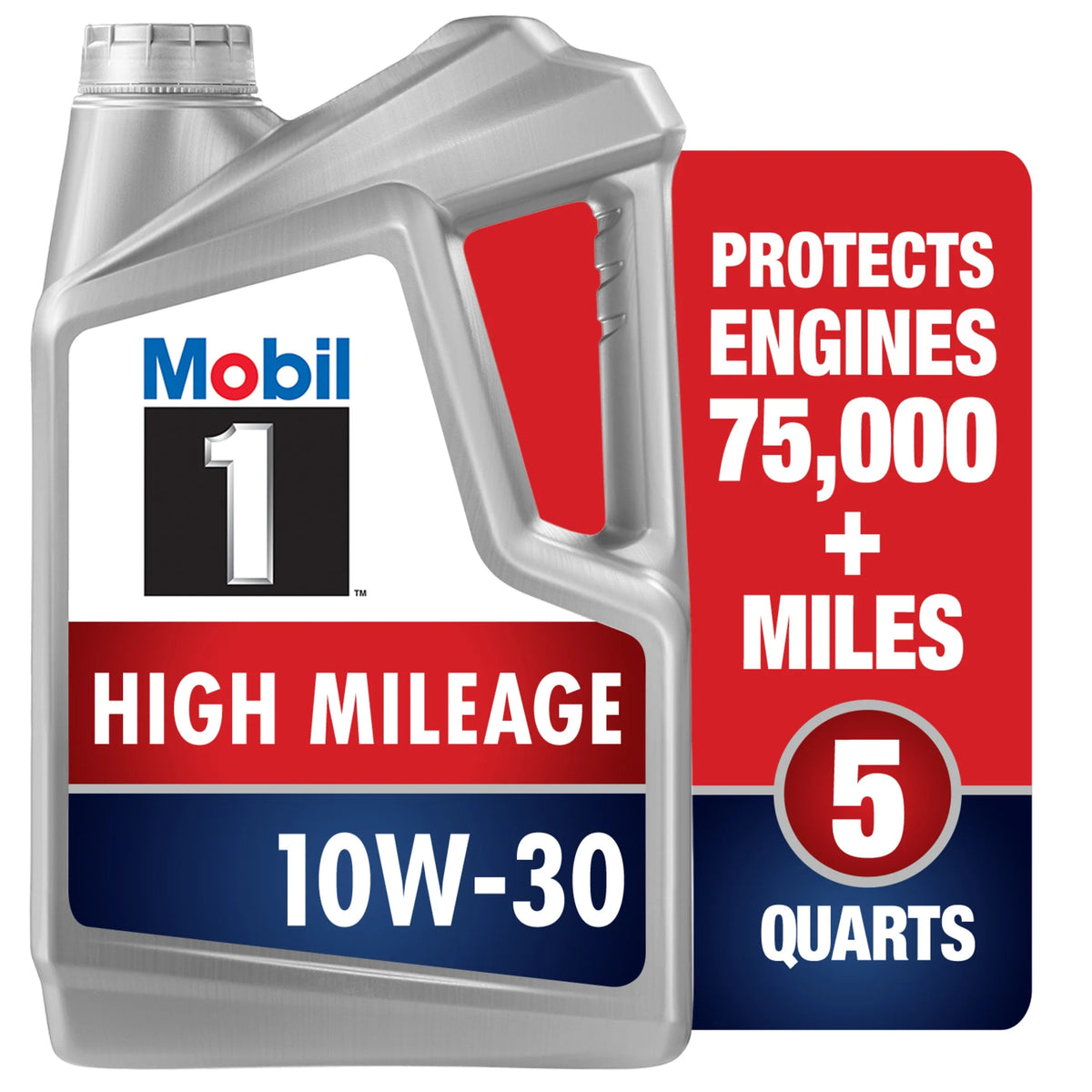 High Mileage Full Synthetic 10W-30 Motor Oil 5 Quart M88383
