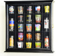 Shot Glass Display Case Holder Cabinet Wall Rack J48708
