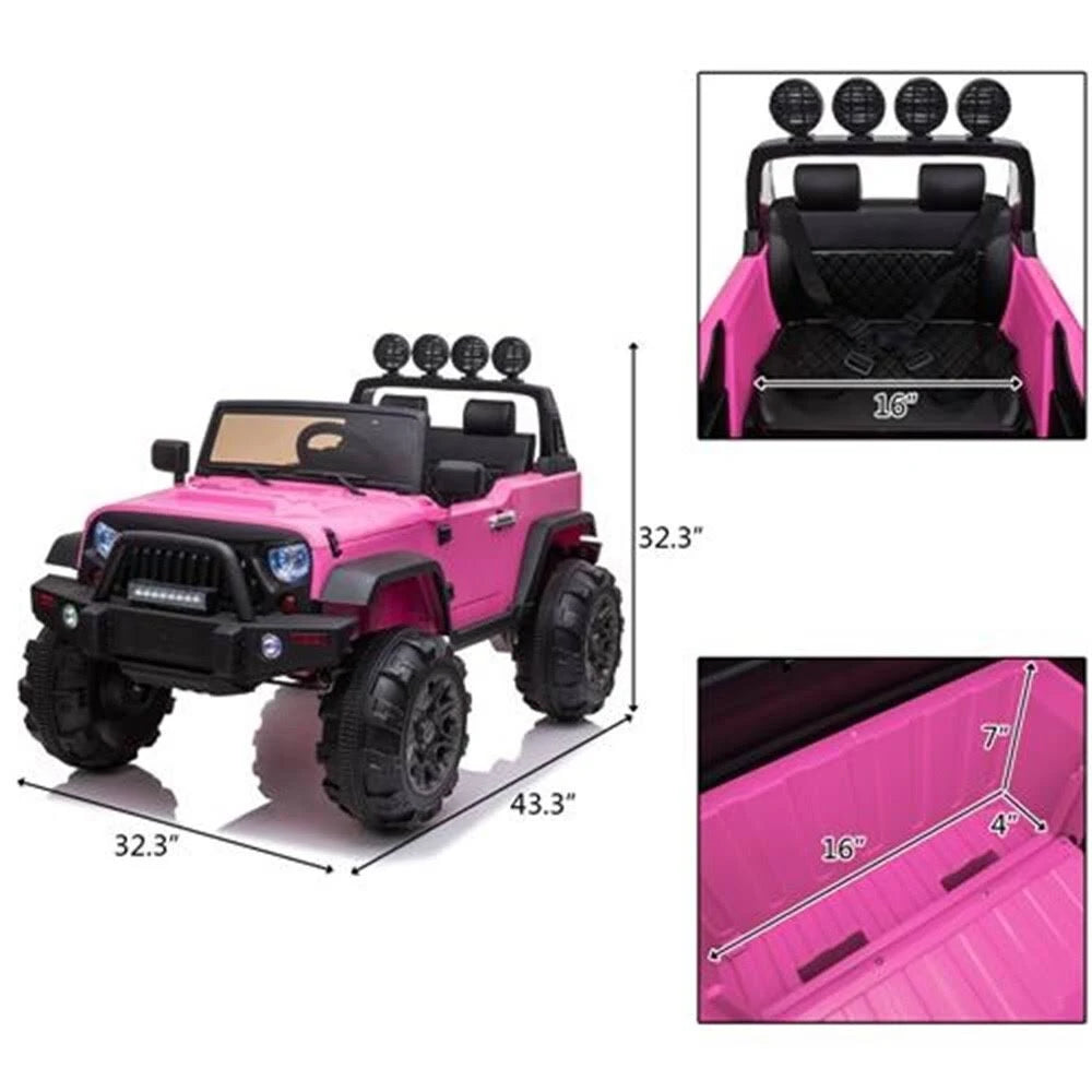 White 12V Kids Ride on Car SUV with Remote Control U47707