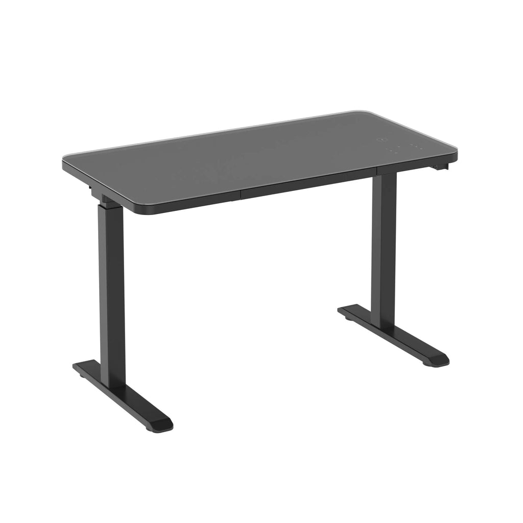 Black Glass Tabletop Standing Desk G81878