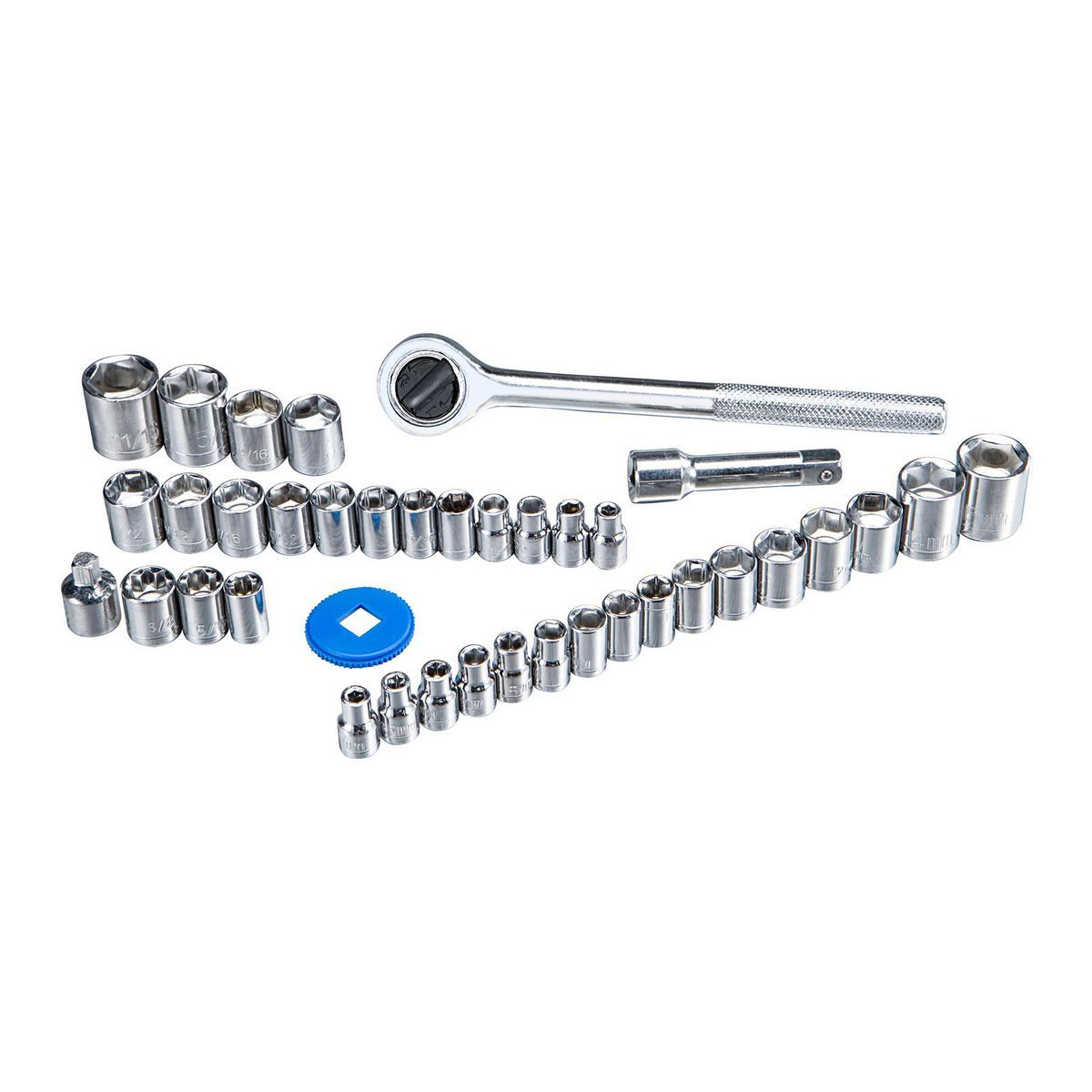 3/8 in. 1/4 in. Drive SAE and Metric Socket Set, 40-Piece B8187
