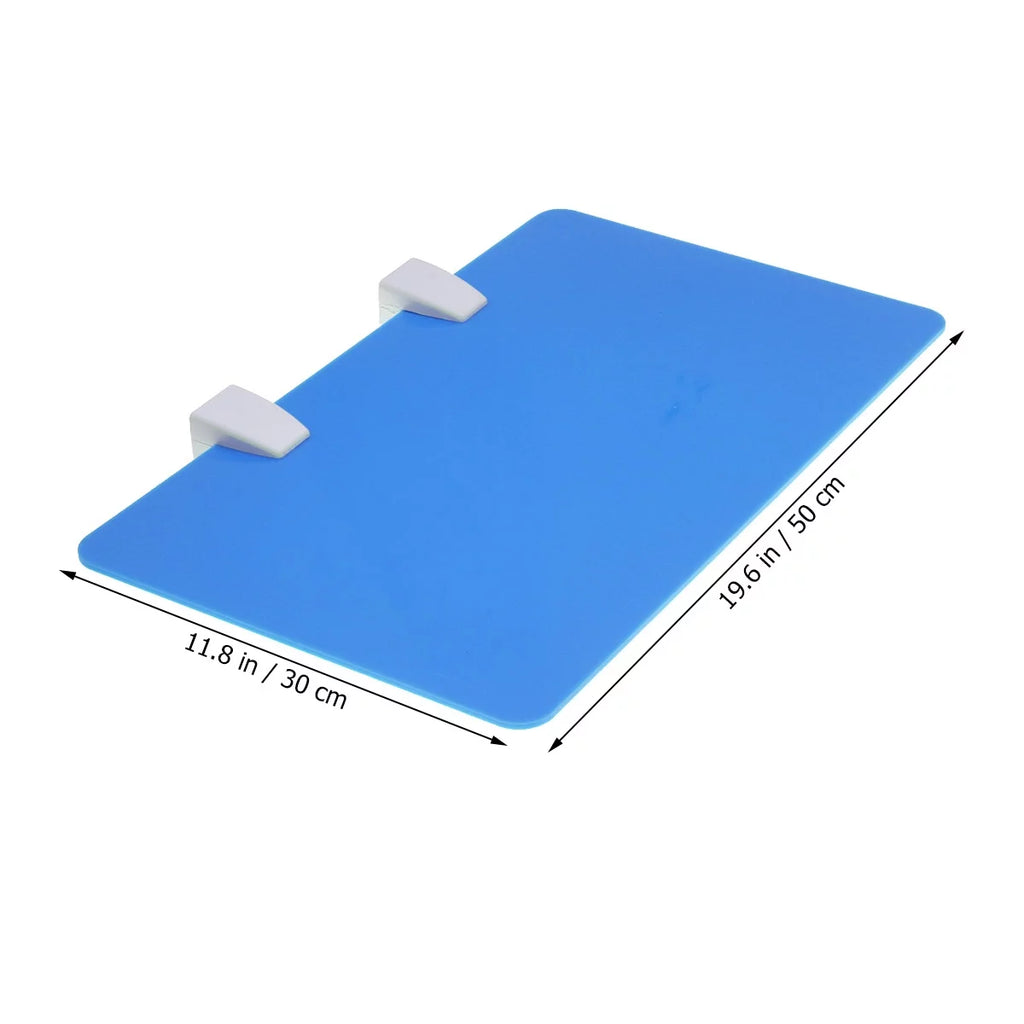 Acrylic Desktop Partition Board with Clamp 50x30cm Blue F325351