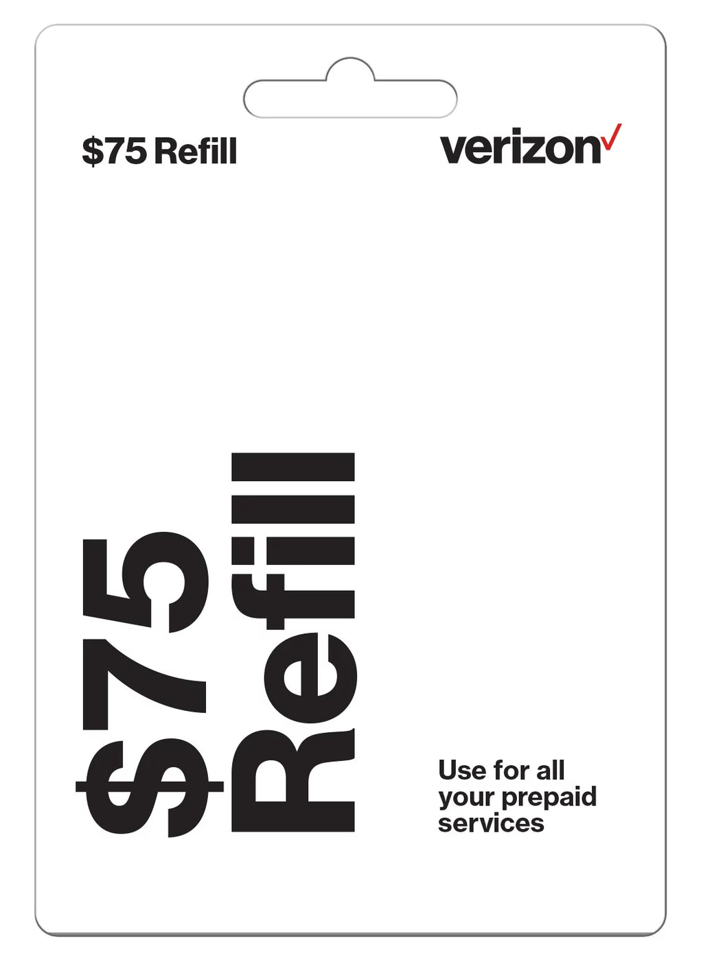 Prepaid $75 Top Up Y6111