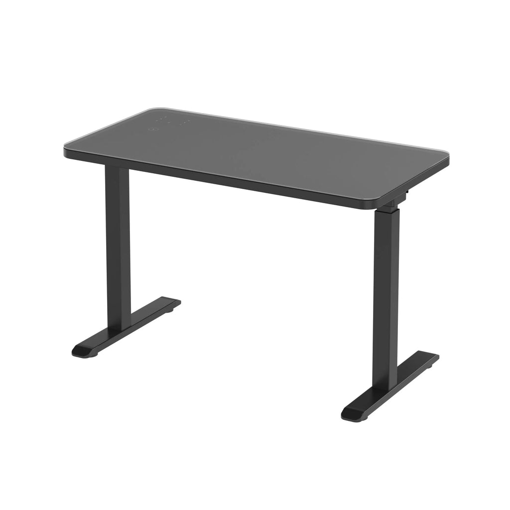 Black Glass Tabletop Standing Desk G81878