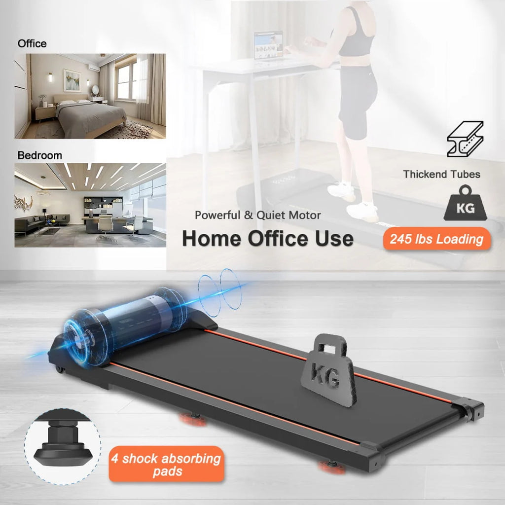 2.5HP Portable Treadmill with LED Display and Remote Control D71168