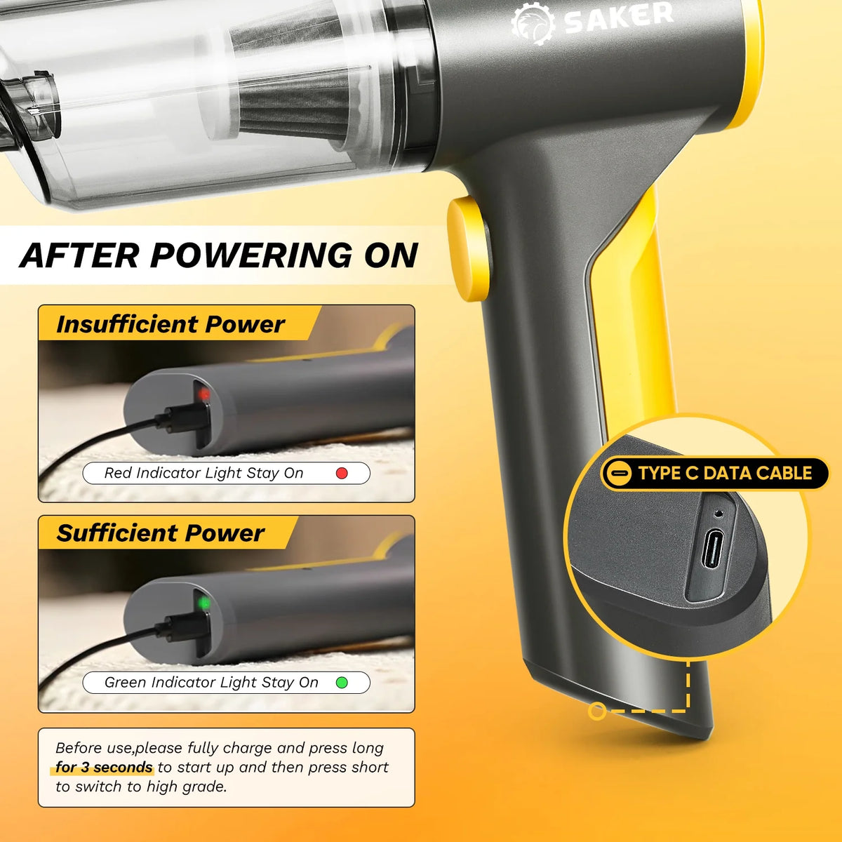 120W Wet/Dry Mini Vacuum Cleaner V882776