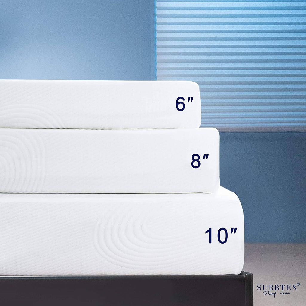 Twin Gel-Infused Memory Foam Mattress with Cover J45638