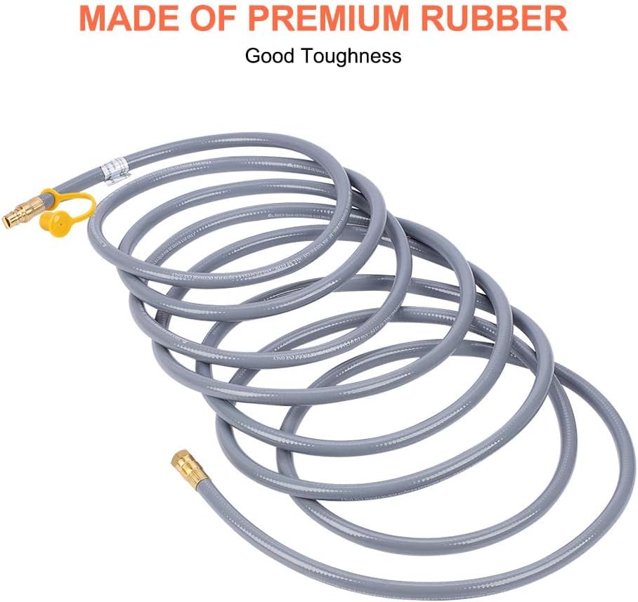 24 Feet 3/8 Inch Natural Gas Grill Hose with Quick Connect V141