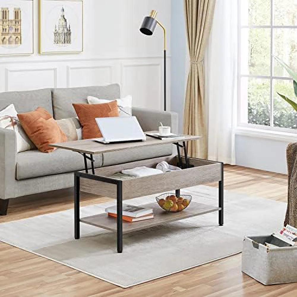Lift Top Coffee Table Set of 3 with Hidden Compartments N8347