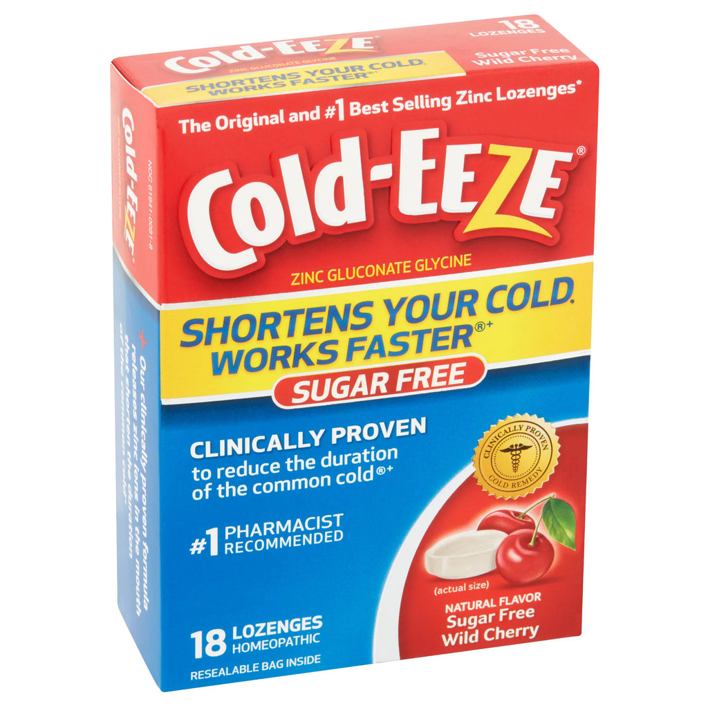 Natural Sugar-Free Wild Cherry Flavor Lozenges, 18 Ct B4845