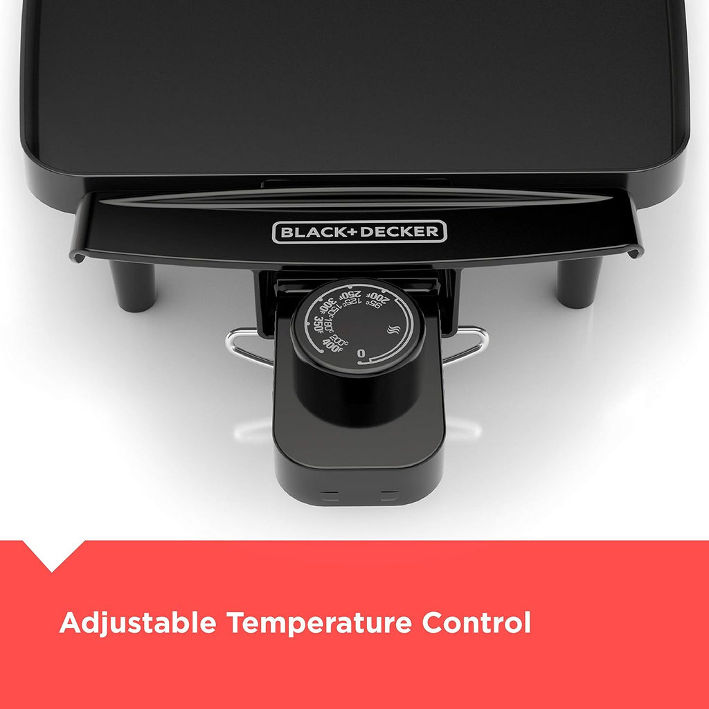 Black Electric Griddle with Removable Temperature Probe G60376
